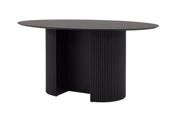 Spisebord Treyarch Ovalt 160 cm - Svart - Møbler - Bord - Spisebord & kjøkkenbord