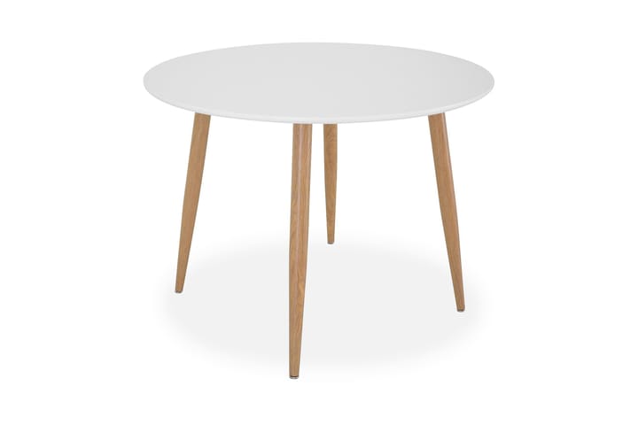 Spisebord Trym 100 cm Rundt - Hvit - Møbler - Bord - Spisebord & kjøkkenbord