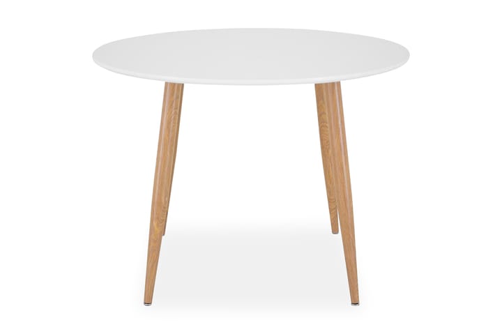 Spisebord Trym Rundt - Hvit|Eik - Møbler - Bord - Spisebord & kjøkkenbord