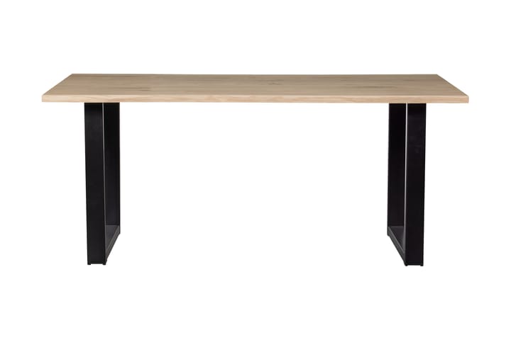 Spisebord Tuor U-Formet Ben 160 cm - Eik / Svart - Møbler - Bord - Spisebord & kjøkkenbord