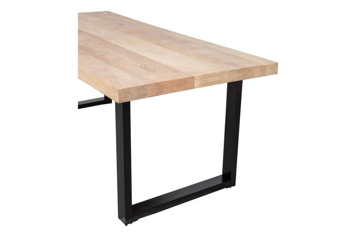 Spisebord Tuor U-Formet Ben 180 cm - Natur / Svart - Møbler - Bord - Spisebord & kjøkkenbord