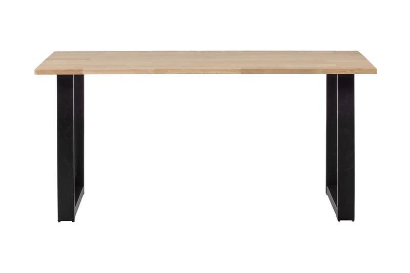 Spisebord Tuor U-Formet Ben 180 cm Ubehandlet - Eik / Svart - Møbler - Bord - Spisebord & kjøkkenbord