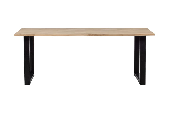 Spisebord Tuor U-Formet Ben 200 cm - Eik / Svart - Møbler - Bord - Spisebord & kjøkkenbord
