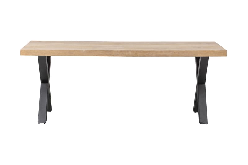 Spisebord Tuor X-Formet Ben 180 cm - Natur / Svart - Møbler - Bord - Spisebord & kjøkkenbord