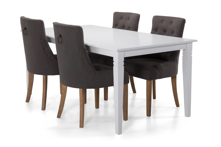 Spisebord Twain 180 cm - Hvit|Beige|Svart|Grå - Møbler - Bord - Spisebord & kjøkkenbord
