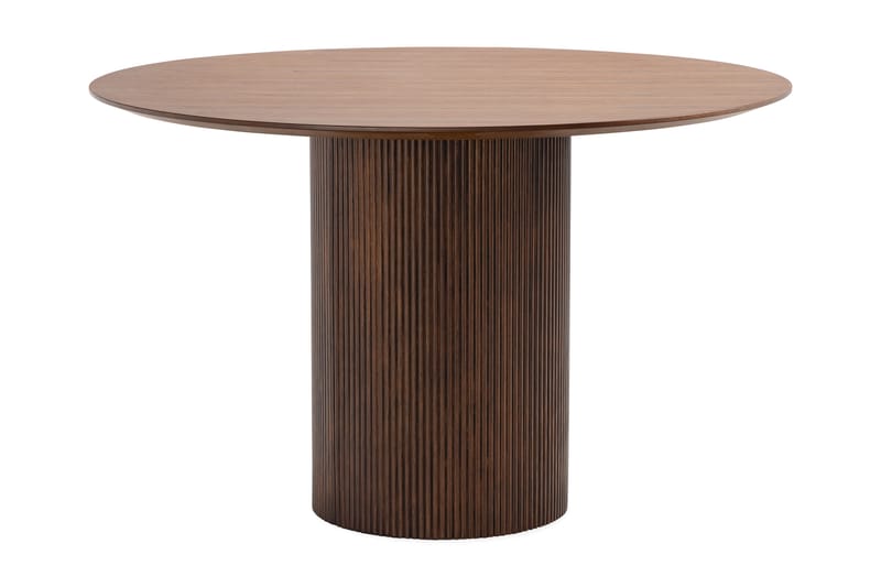 Spisebord Uppveda Rundt 120 cm - Mørkebrun - Møbler - Bord - Spisebord & kjøkkenbord