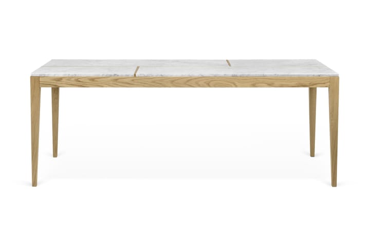 Spisebord Utile 200 cm Marmor - Hvit - Møbler - Bord - Spisebord & kjøkkenbord