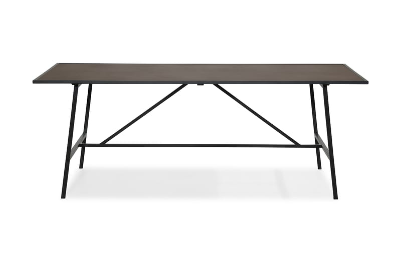 Spisebord Valens 204 cm - Brun|Svart - Møbler - Bord - Spisebord & kjøkkenbord