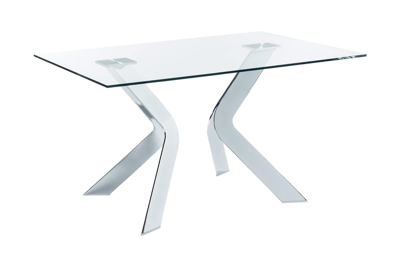 Spisebord Virginia 150 cm - Glass|Krom - Møbler - Bord - Spisebord & kjøkkenbord
