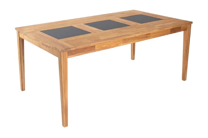 Spisebord Walleser 180 cm Granitt - Brun - Møbler - Bord - Spisebord & kjøkkenbord