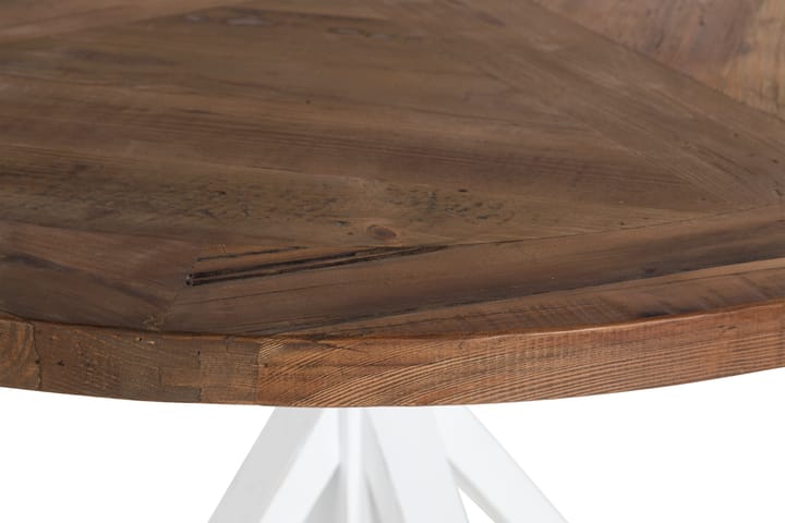 Spisebord Yorkshire 120 cm Rund - Natur|Hvit - Møbler - Bord - Spisebord & kjøkkenbord