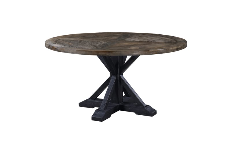 Spisebord Yorkshire Premium 150 cm Runt - Natur/Svart - Møbler - Bord - Spisebord & kjøkkenbord