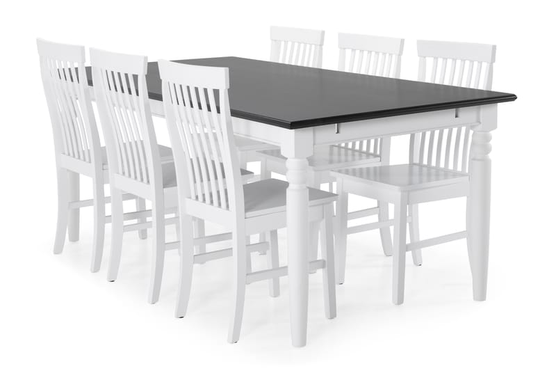 Spisebord Hampton med 6 Milica stoler