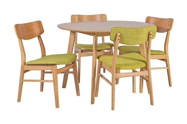 Spisegruppe JAXTON med 4 stoler - Møbler - Stoler - Spisestuestoler & kjøkkenstoler