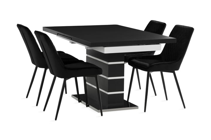 Spisegruppe Mueller Utvidbar 140 cm inkl. 4 Allavare stol