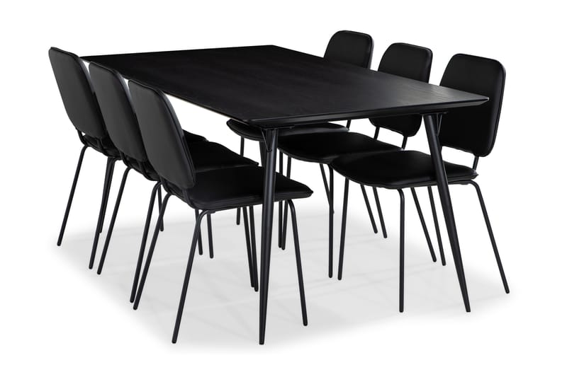 Spisegruppe Steph 180 cm med 6 Eleri Spisestoler - Møbler - Bord - Spisegruppe