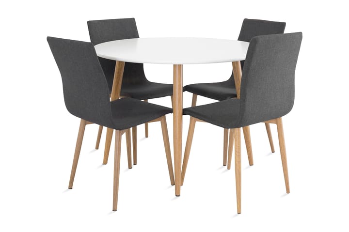 Spisegruppe Trym med 4 Manilo stoler - Møbler - Bord - Spisebord & kjøkkenbord