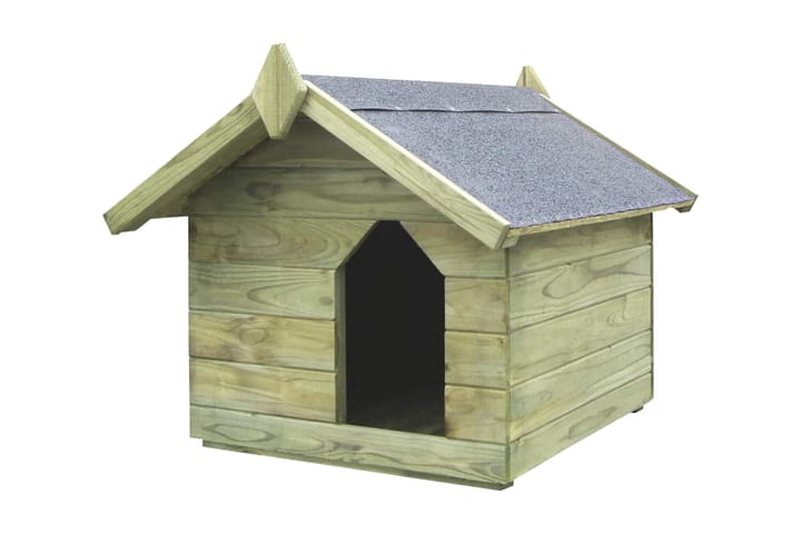 Hundehus for hage med tak som åpnes impregnert furu - Grønn - Møbler - Husdyrmøbler - Hundemøbler - Hundehus & hundegård