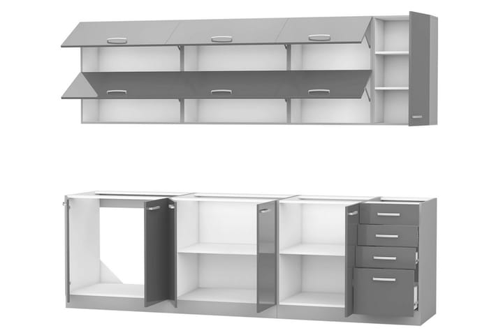 Kjøkkensett Grey - Møbler - Kjøkkenmøbler - Møbelsett til kjøkken & spiseplass