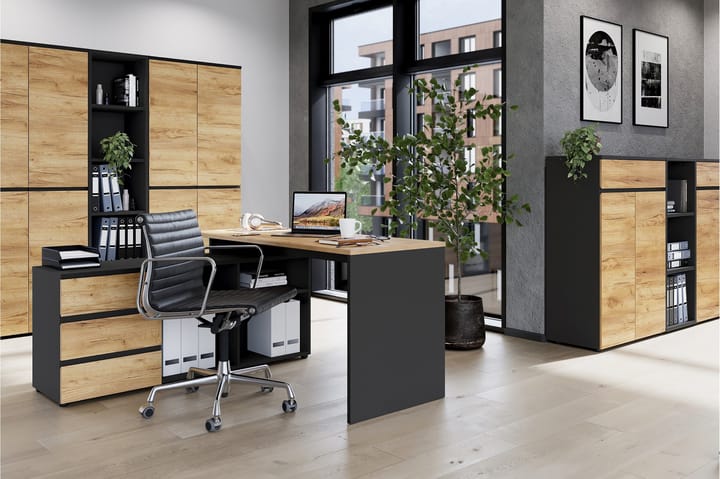 Kontormøbelsett Boudicca - Svart/Plast - Møbler - Kontormøbler - Møbelsett til kontor