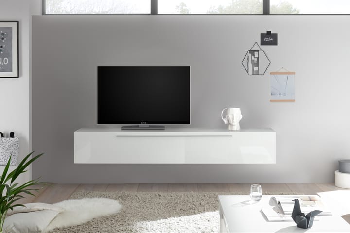 TV-benk Acme 210 cm - Hvit - Møbler - TV- & Mediamøbler - TV-møbelsett
