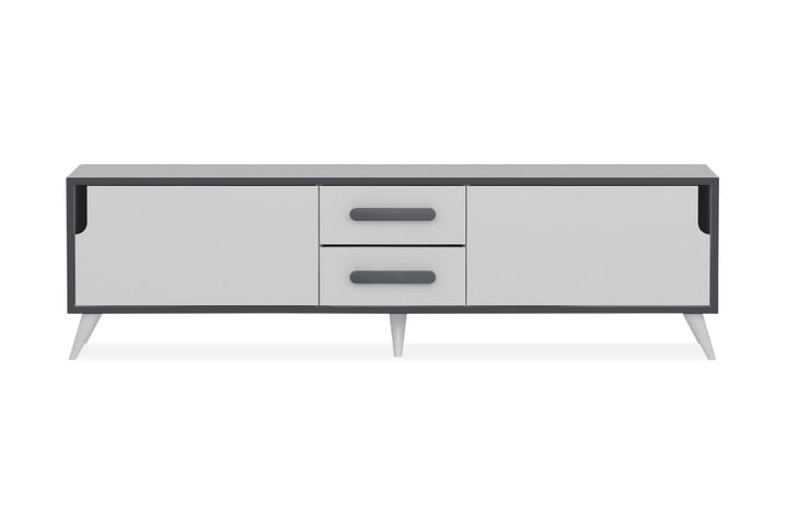 TV-Benk Dumö 160 cm - Hvit|Grå - Møbler - Bord - Spisebord & kjøkkenbord