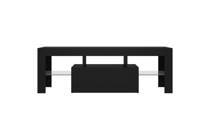 TV-benk med LED-lys svart 120x35x40 cm - Svart - Møbler - TV- & Mediamøbler - TV-benk & mediabenk