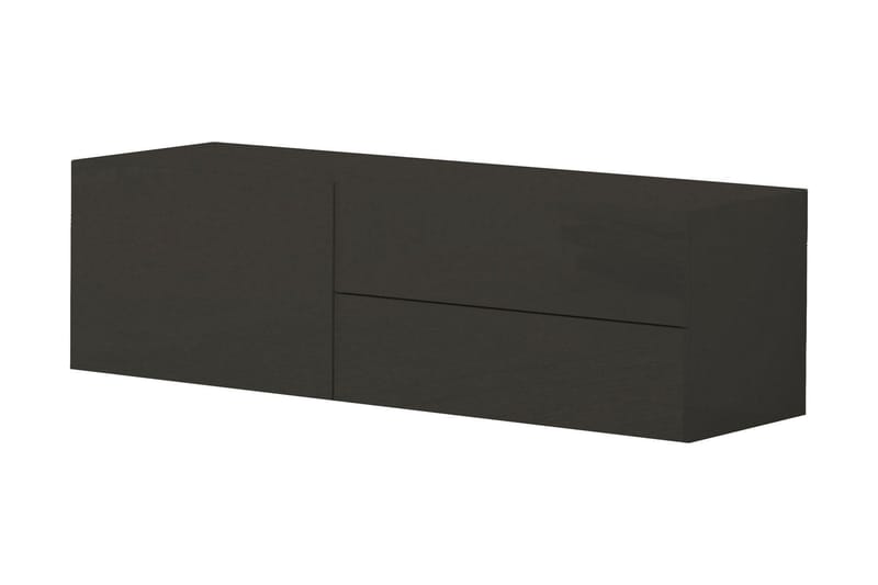 Tv-benk Metzera 110 cm Dør + 2 Skuffer - Hvit Høyglans - Oppbevaring - Oppbevaringsmøbler - Sideboard & skjenk