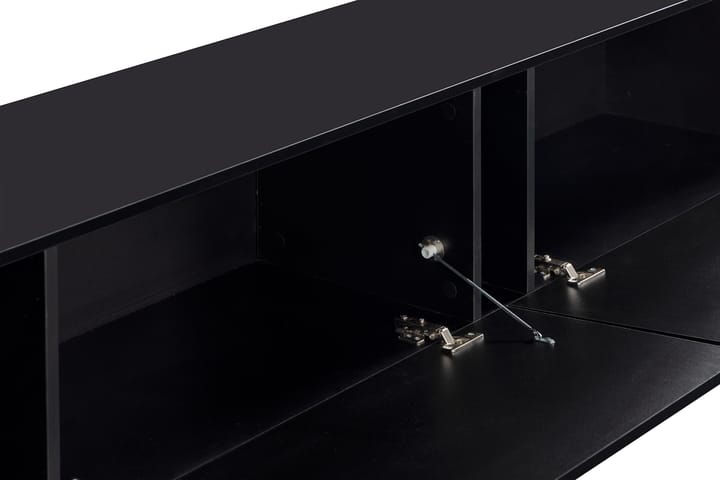 Tv-benk Solbacka 240 cm LED-belysning - Svart - Møbler - TV- & Mediamøbler - TV benk & mediabenk