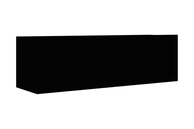 TV-benk svart 100x30x30 cm sponplate - Oppbevaring - Hylle - Bokhylle
