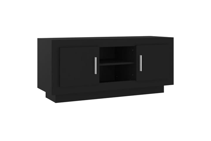 TV-benk svart 102x35x45 cm konstruert tre - Svart - Møbler - TV- & Mediamøbler - TV benk & mediabenk