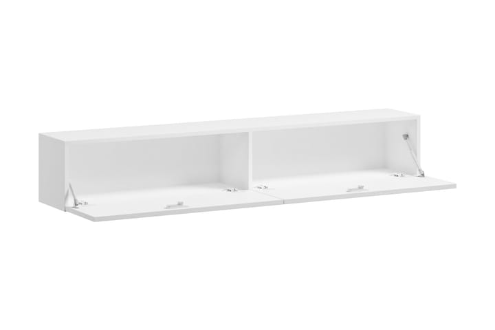 Tv-benk Vigan 180x40x30 cm - Hvit/Hvit Høyglans - Oppbevaring - Oppbevaringsmøbler - Møbelsett til stue