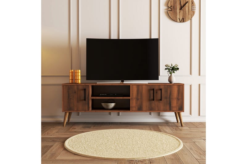 Tv-benk Zakkum 150x52 cm - Brun - Møbler - TV- & Mediamøbler - TV benk & mediabenk