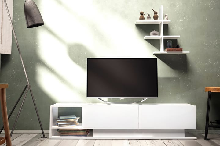 TV-Benk Dumö 180 cm - Hvit - Møbler - TV- & Mediamøbler - TV-møbelsett