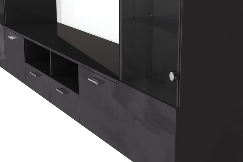 Tv-Møbelsett Rhue 41x240 cm - Glass/Grå - Møbler - TV- & Mediamøbler - TV-møbelsett