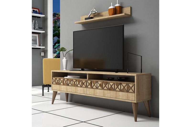 TV-møbler Raffoldt 150 cm - Eik - Møbler - TV- & Mediamøbler - TV-møbelsett