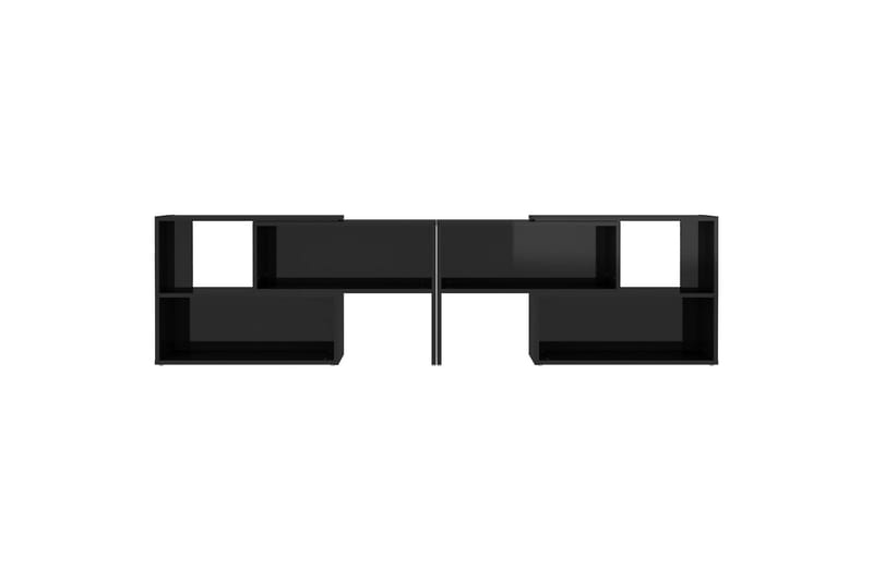 TV-benk høyglans svart 149x30x52 cm sponplate - Svart - Møbler - TV- & Mediamøbler - TV-skap