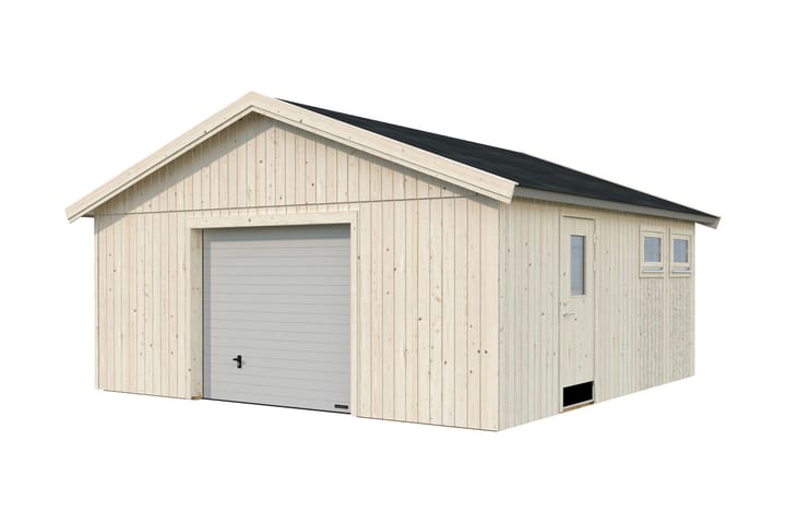 Enkel Garasje Andre 28,5 m2 med Seksjonsdør Gran/Brun - Palmako - Møbler - Oppbevaring - Oppbevaring utendørs