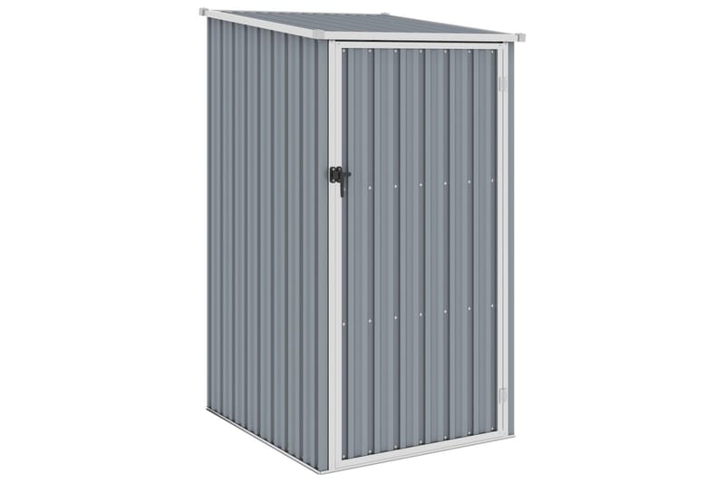 Hageskur grå 87x98x159 cm galvanisert stål - Grå - Møbler - Oppbevaring - Oppbevaring utendørs