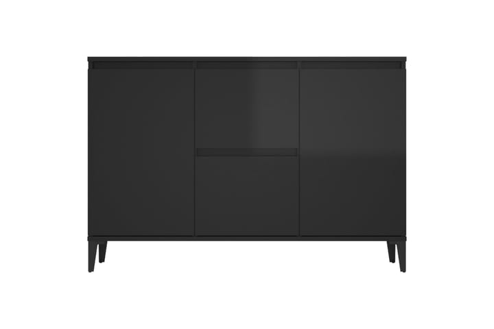 Skjenk høyglans svart 104x35x70 cm sponplate - Svart - Møbler - Oppbevaring - Sideboard & skjenk