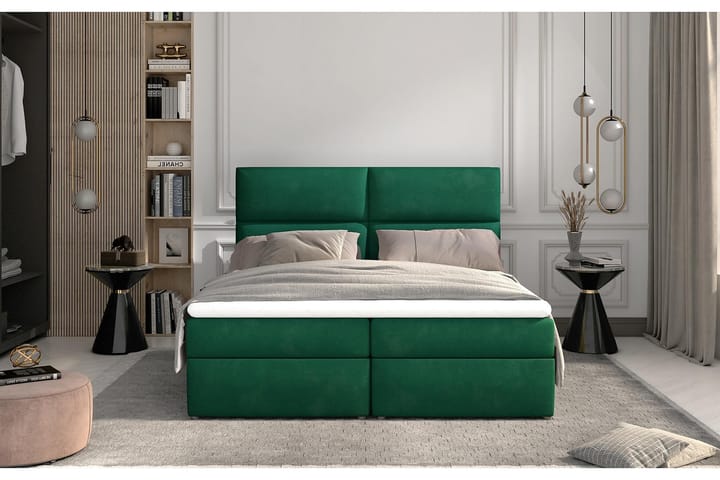 Sengepakke Epenede 160x200 cm - Grønn - Møbler - Senger - Komplett sengepakke