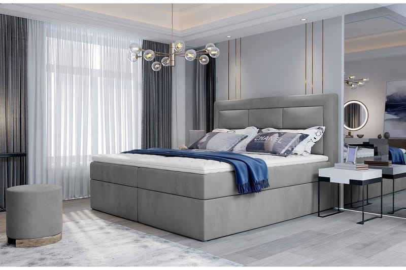 Sengepakke Montalon 180x200 cm - Gul - Møbler - Senger - Komplett sengepakke