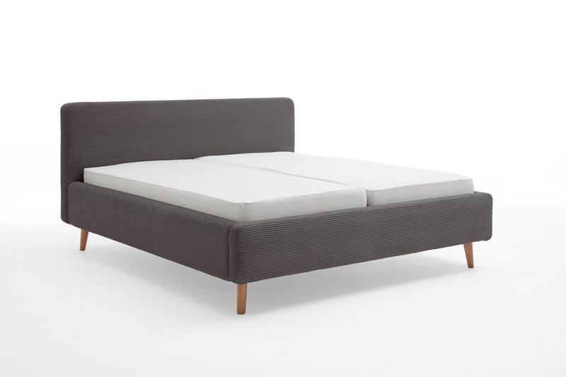 Sengeramme Welbourne - 180x200 cm Grå/Cordfløyel (+Flere valg) - Møbler - Senger - Komplett sengepakke