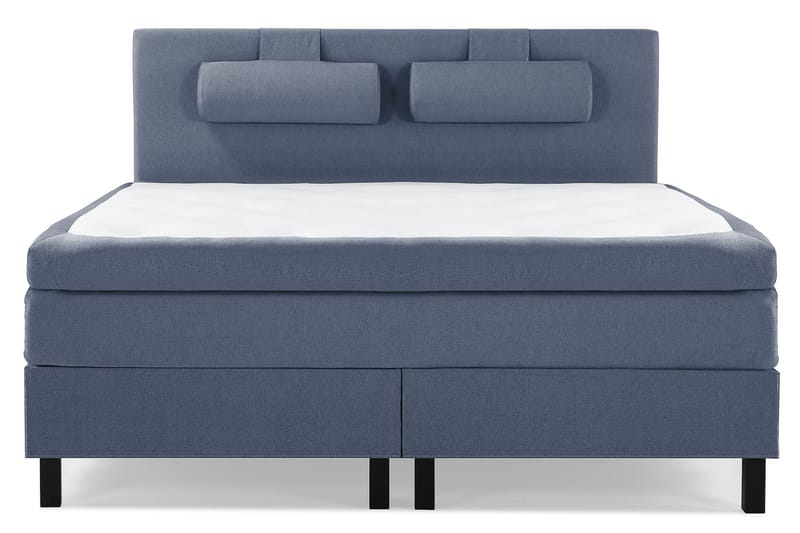 Kontinentalseng Olivia 150x200 Polyeter - Mørkeblå - Møbler - Senger - Komplett sengepakke