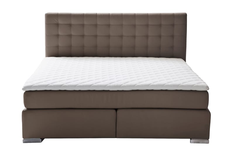 Sengepakke Griante Kontinentalseng 160x200 cm H2 - Brun/Krom - Møbler - Senger - Komplett sengepakke