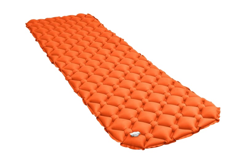 Oppblåsbar luftmadrass 58x190 cm oransje - Oransj - Møbler - Senger - Madrasser - Luftmadrass & oppblåsbar madrass