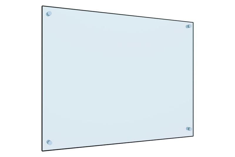 Kjøkkenplate hvit 80x60 cm herdet glass - Hvit - Møbler - Senger - Madrasser - Overmadrass