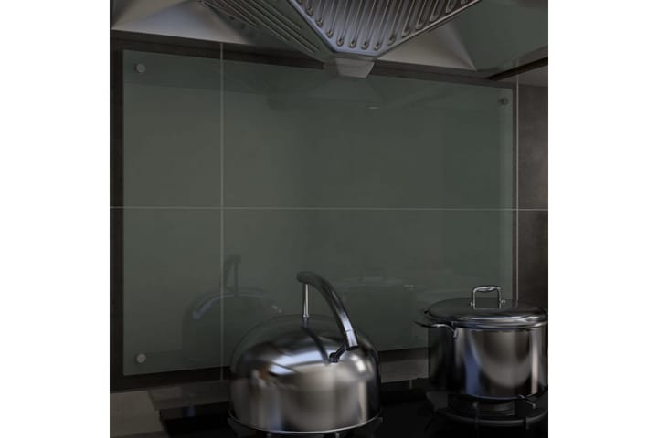 Kjøkkenplate hvit 90x60 cm herdet glass - Hvit - Møbler - Senger - Madrasser - Overmadrass