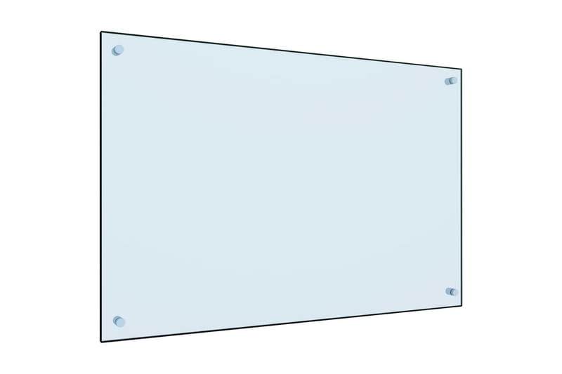 Kjøkkenplate hvit 90x60 cm herdet glass - Hvit - Møbler - Senger - Madrasser - Overmadrass