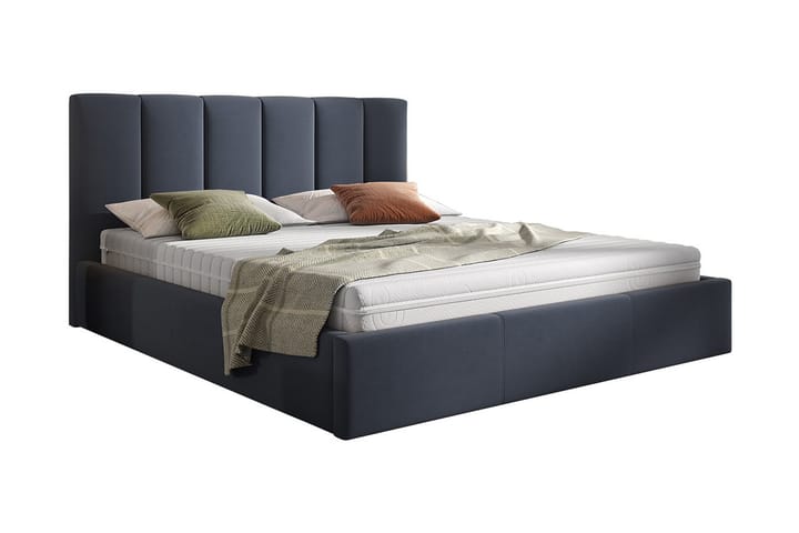 Oppbevaringsseng Ifone 180x200 cm - Mørkeblå - Møbler - Senger - Komplett sengepakke